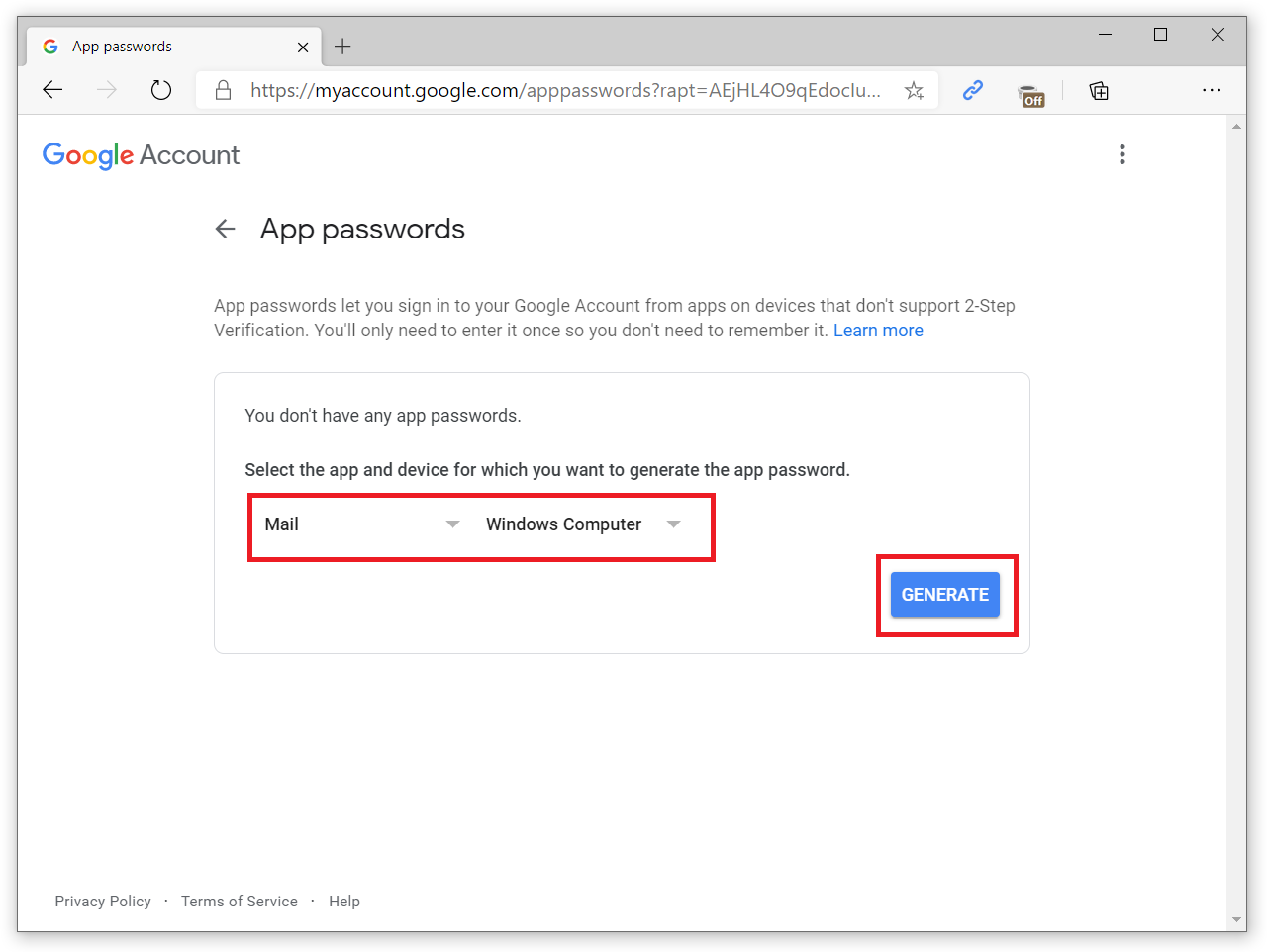 outlook keeps asking for password mac gmail